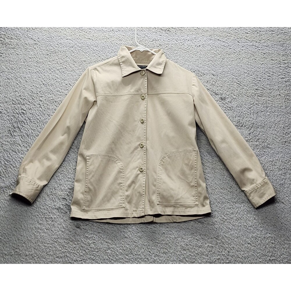 Goodclothes Women's Tan Button Up Long Sleeve Jacket Size Small